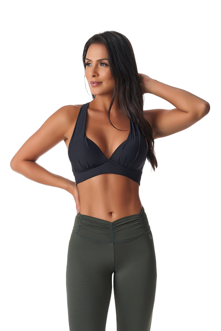 Tame Cupped Sports Bra - Bagzio