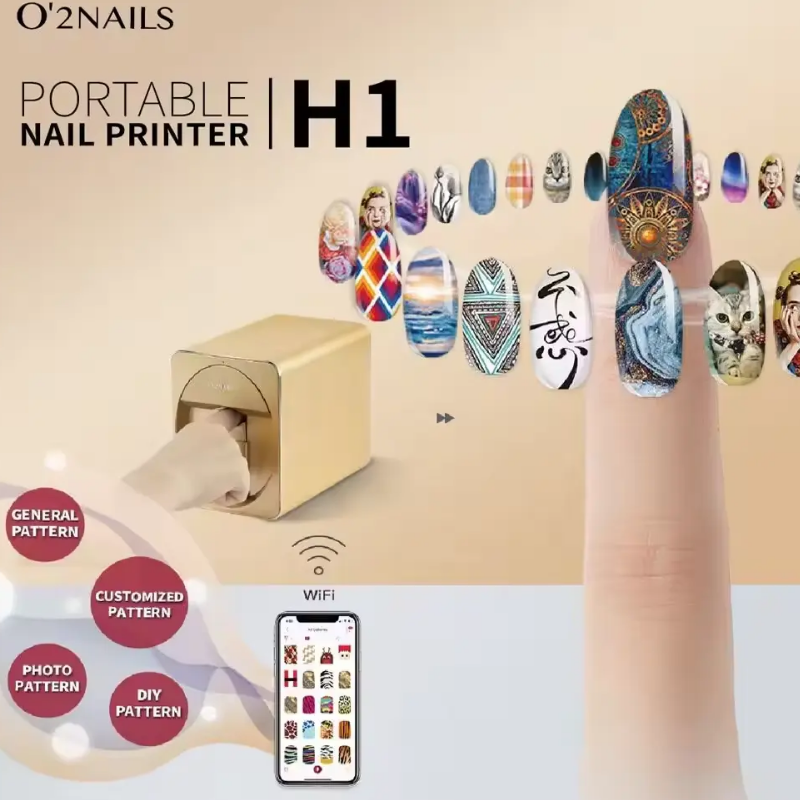Factory-Direct Price 3d Automat Smart Desktop Nail Printer Set Robot Nail Manicure Machine Quick Manicure Christmas Nail Art