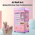 XYZ Nail Art Ai Vending Machine Press on Nail Vending Machine Touch Screen Nail Making Machine for Women Vending