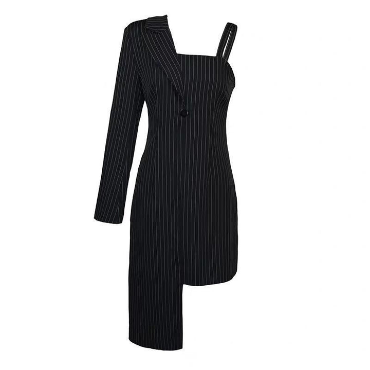Juliette Pinstripe Blazer Dress - Bagzio