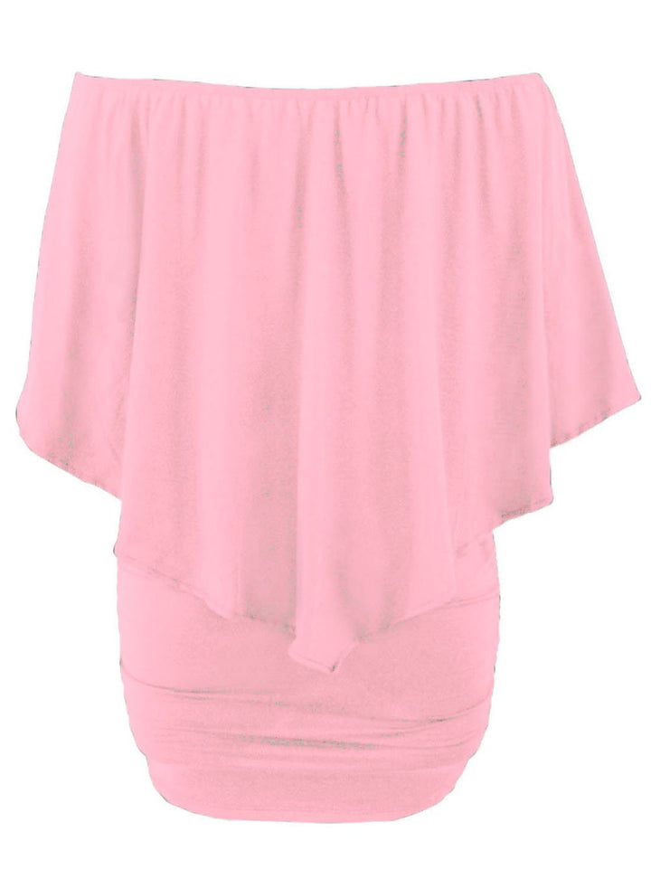 Multiple Dressing Flounced Pink Mini Dress - Bagzio