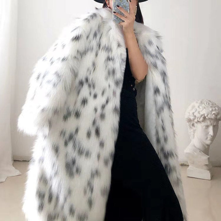 Women Thickened Plush Long Overcoat 2022 Autumn and Winter New Faux - Bagzio
