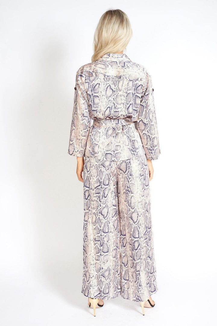 Snake A Pose Wide Leg Pants - Bagzio