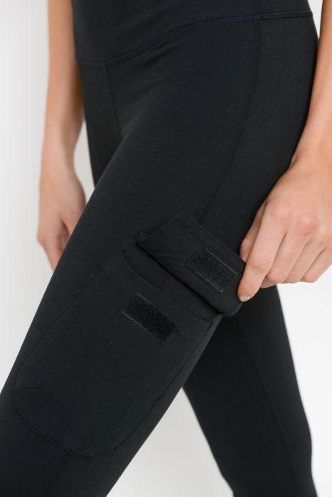 Highwaist Cargo Leggings with Velcro Pockets - Bagzio