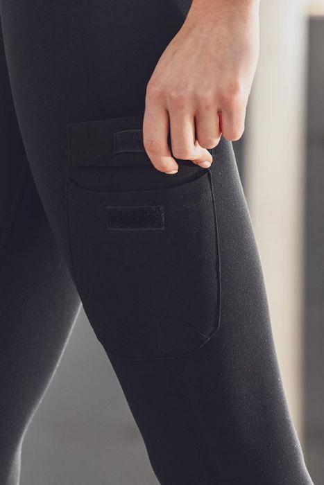 Highwaist Cargo Leggings with Velcro Pockets - Bagzio