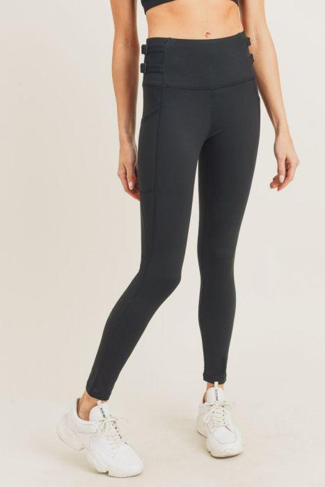 Harness Strap Highwaist Leggings - Bagzio