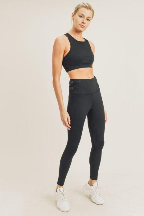 Harness Strap Highwaist Leggings - Bagzio