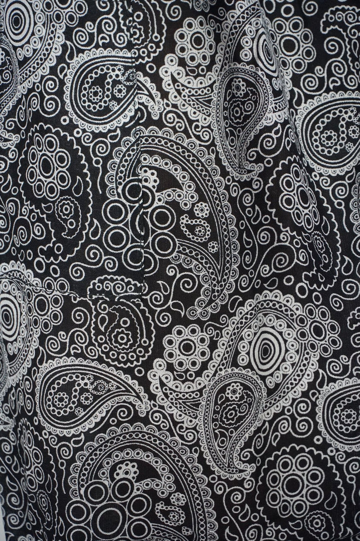 Black Paisley Pants Women Boho Pants Hippie Pants Yoga - Bagzio