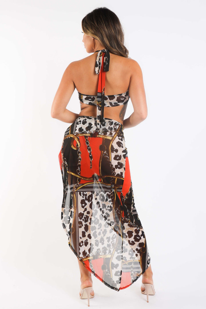 Shop the Latest Printed Mesh Cover Up Set - Trendy and Stylish - Bagzio