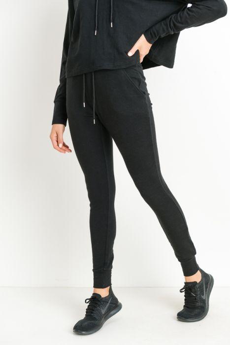 Highwaist Slim-Fit Cuffed Joggers - Bagzio