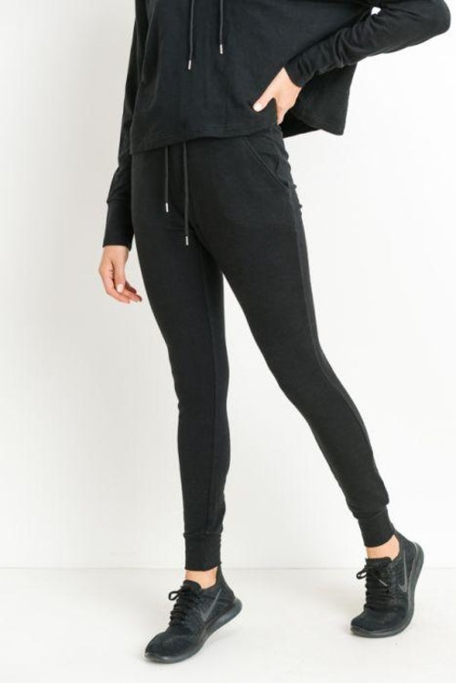 Highwaist Slim-Fit Cuffed Joggers - Bagzio