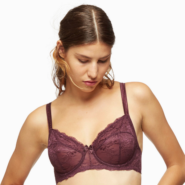 Blush Harlow Full Figure Lace Unlined Bra - Bagzio