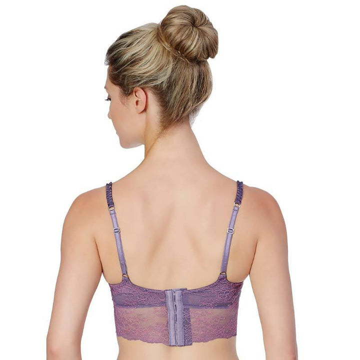 Longline Lace Demi Cup Bra Montelle Boudoir Glamour - Bagzio