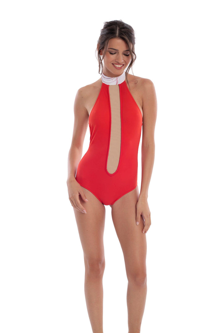 REVEL REY PLUMAGE ONE PIECE IN CHILI - Bagzio